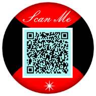 Custom QR code design sample 6 for printable sticker