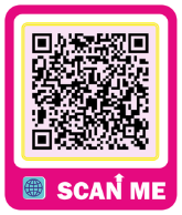 Custom QR code design sample 8 with colored frame